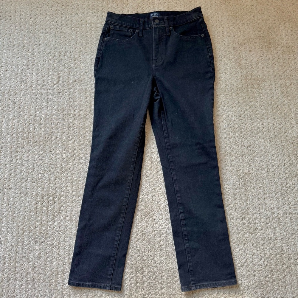 🟢 5/$25 J. Crew | Essential Straight Jean in Black | Size 25